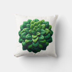 Verdant Spiral Bloom Cushion