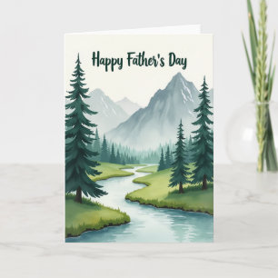 Verdant Valley Fathers Day Card