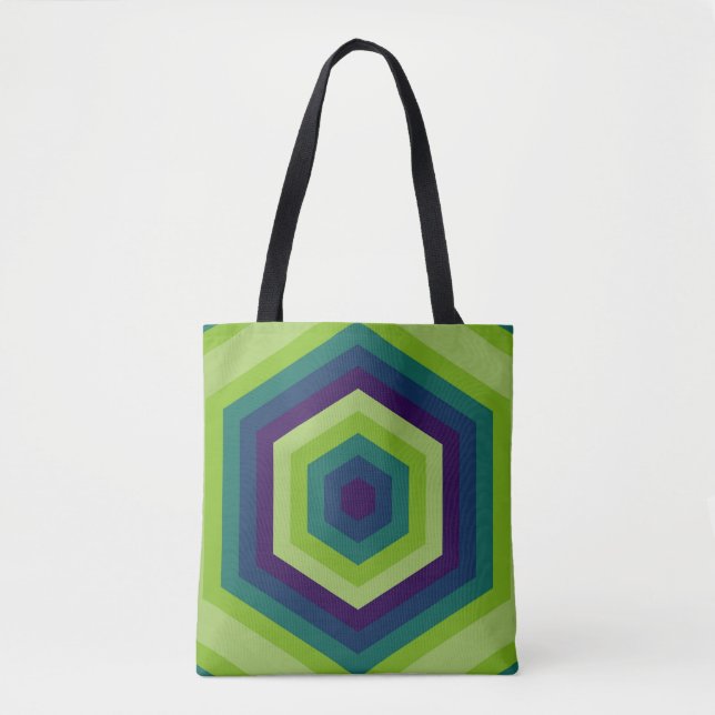Verdant Vortex Tote Bag (Front)