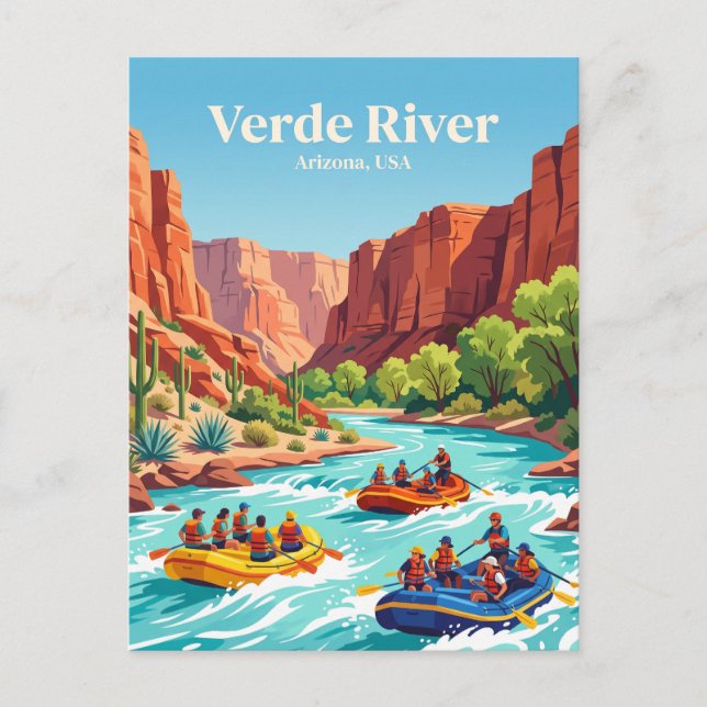 Verde River USA Postcard (Front)