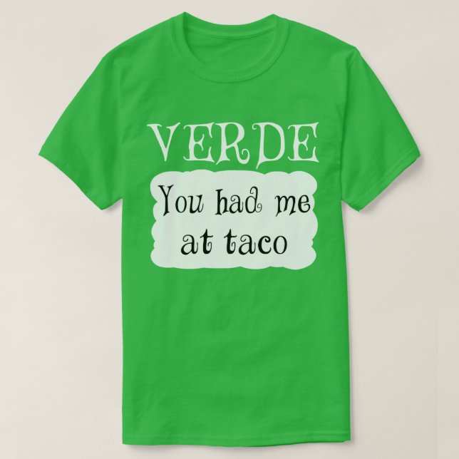 verde Sauce Halloween Costume T-Shirt (Design Front)