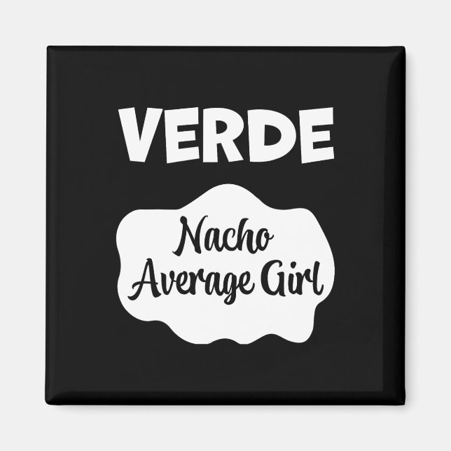 Verde Taco Sauce Costume Women Men Kids Halloween  Magnet (Front)