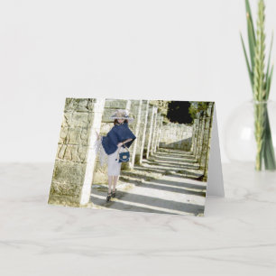 Verdi, Carved Pilasters at Chichen Itza, Mexico Card