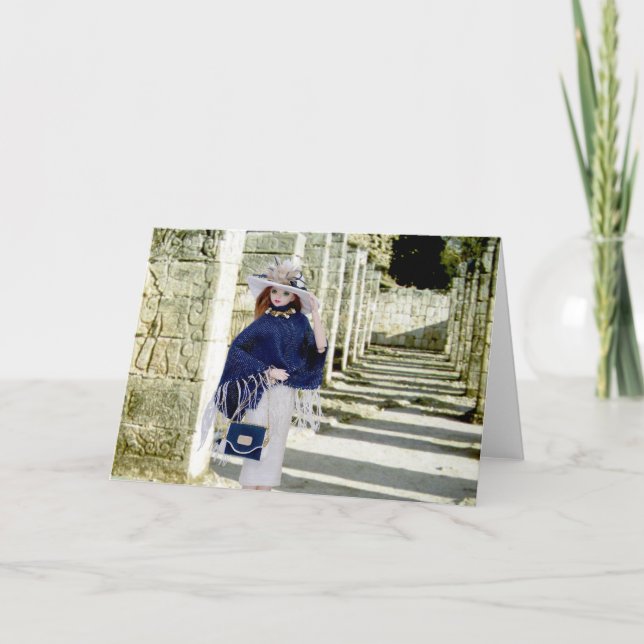 Verdi, Carved Pilasters, Chichen Itza Card (Front)