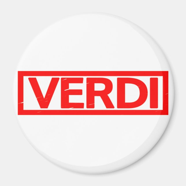Verdi Stamp Magnet (Front)