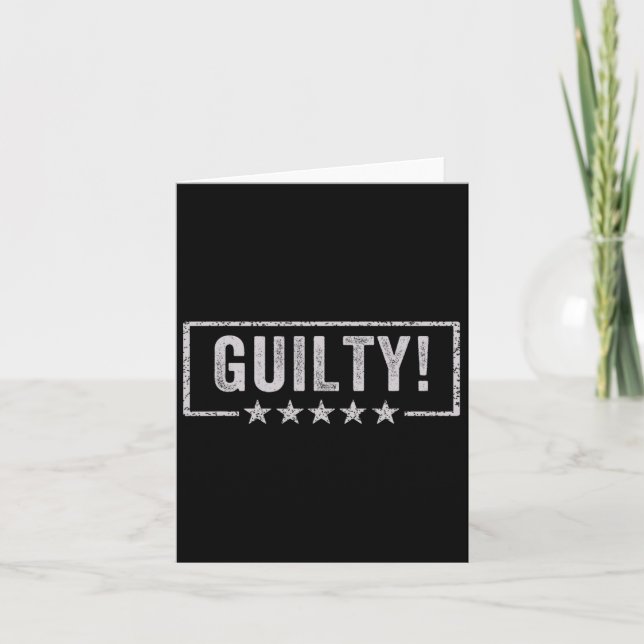 Verdict Impeached Convicted Felon 45 Funny Anti Tr Card (Front)