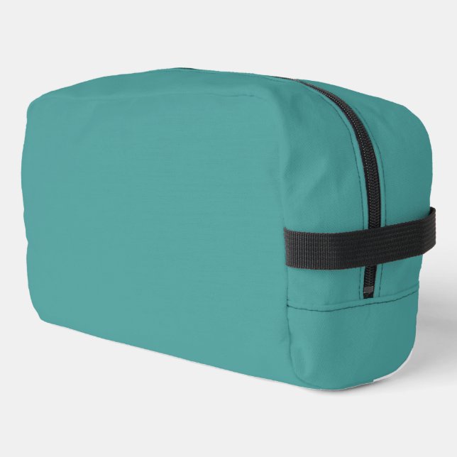Verdigris Solid Plain Colour Dopp Kit (Left Corner)
