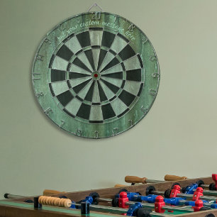 Verdigris Weathered Bronze Look Dartboard