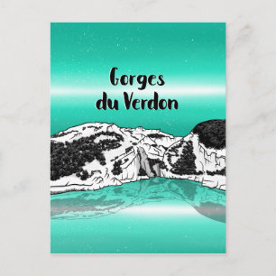 Verdon Gorge Fance Postcard