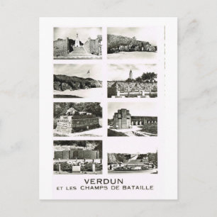 Verdun, and the battlefields postcard
