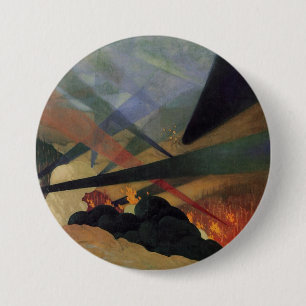 Verdun (World War One Battle Scene) (by Vallotton) 7.5 Cm Round Badge