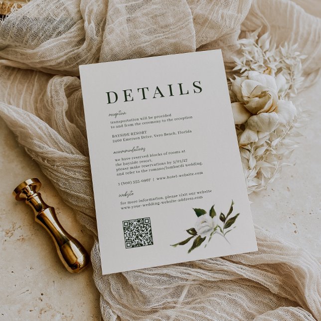 VERDURE Garden Wedding Details Card (Creator Uploaded)
