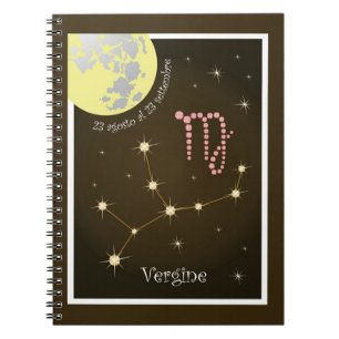 Vergine 23 agosto al 23 settembre Notizheft Notebook