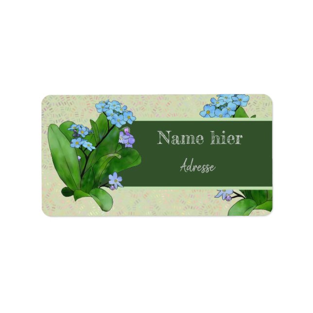 Vergissmeinicht Label (Front)