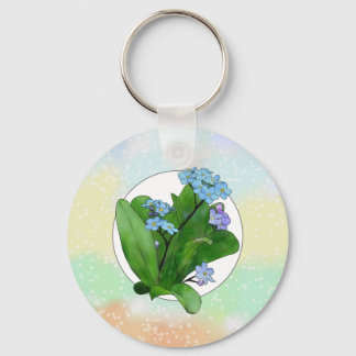 Vergissmeinicht Schlüsselanhänger Key Ring