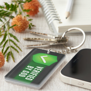 Verified By God Christian Faith Believer Funny  Key Ring