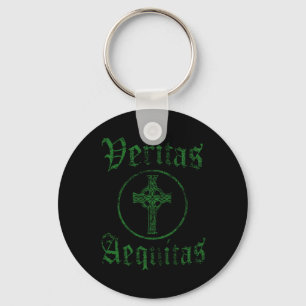 Veritas Aequitas Celtic Truth Justice Prayer St Pa Key Ring