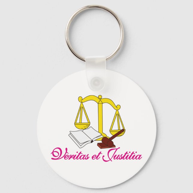 Veritas et Justitia Key Ring (Front)