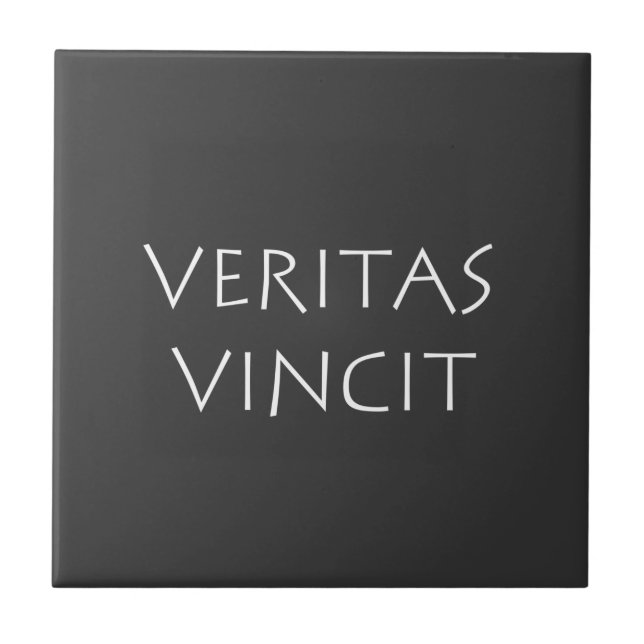 Veritas vincit ceramic tile (Front)