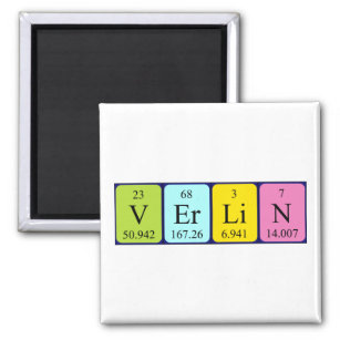 Verlin periodic table name magnet