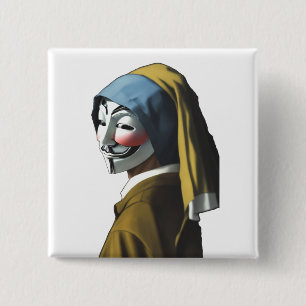 Vermeer Anonymous 15 Cm Square Badge