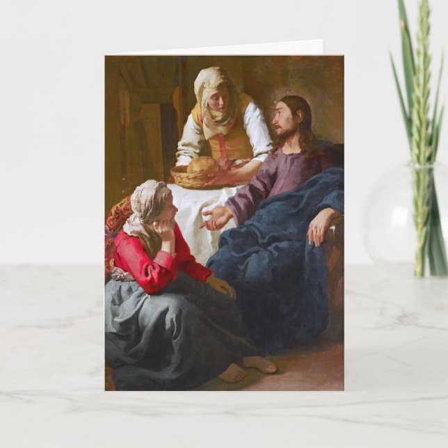 Vermeer - Christ in the House of Martha and Mary Card (Front)