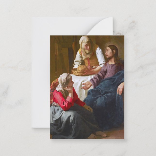 Vermeer - Christ in the House of Martha and Mary Card (Front)