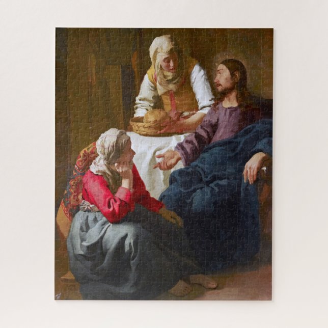 Vermeer - Christ in the House of Martha and Mary Jigsaw Puzzle (Vertical)