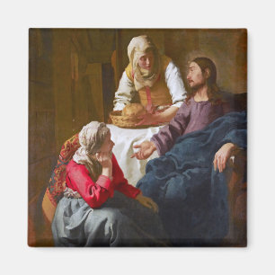 Vermeer - Christ in the House of Martha and Mary Magnet