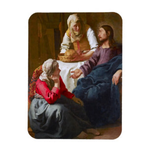 Vermeer - Christ in the House of Martha and Mary Magnet