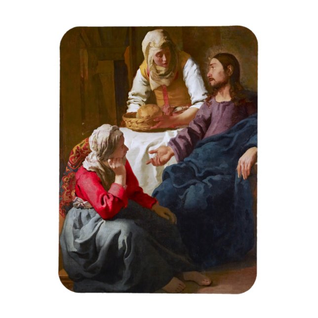 Vermeer - Christ in the House of Martha and Mary Magnet (Vertical)
