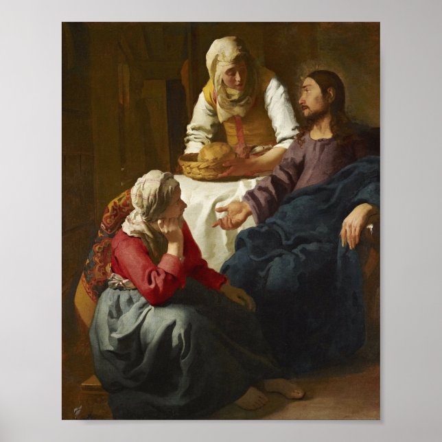 Vermeer - Christ In The House Of Martha And Mary Poster (Front)