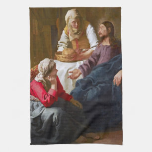 Vermeer - Christ in the House of Martha and Mary Tea Towel