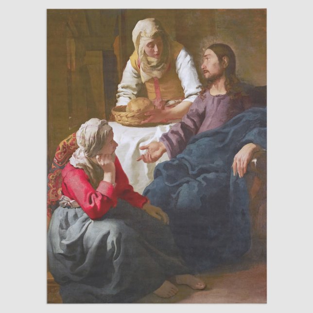 Vermeer - Christ in the House of Martha and Mary Tissue Paper (Creator Uploaded)