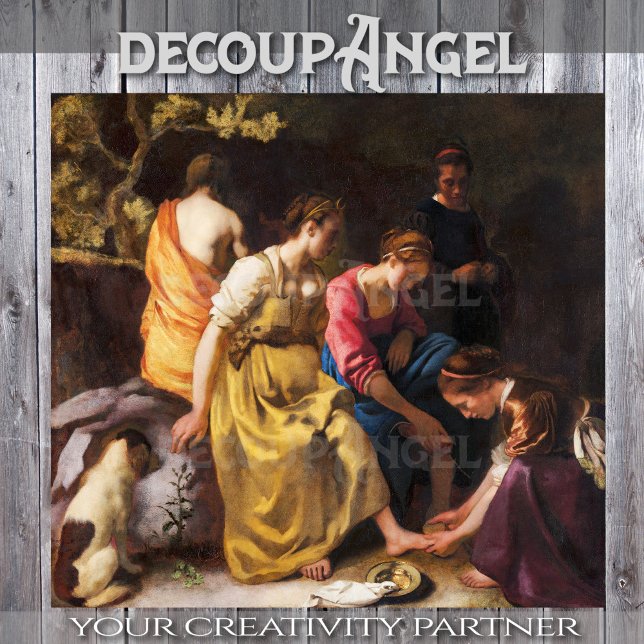 Vermeer- Diana and her Nymphs Decoupage Tissue Paper (Creator Uploaded)