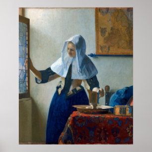 Vermeer Dutch Interior — Soft Delft Light Poster