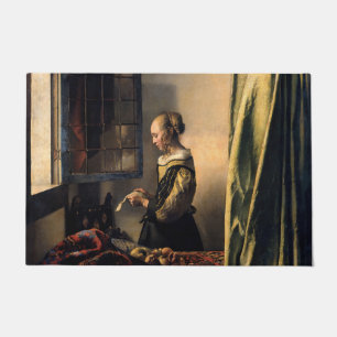 Vermeer - Girl Reading a Letter at an Open Window Doormat