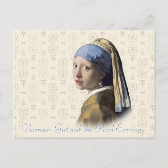Vermeer- Girl with the Pearl Earring Postcard (Front)
