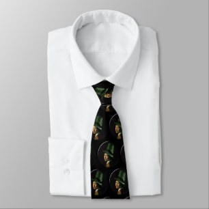 Vermeer Pearl Earring Clover St Patrick's Day Tie