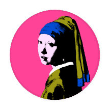 Vermeer Pearl Earring Pop Art