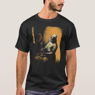Vermeer The Milkmaid Pop 80s Pop Minimal Baroque A T-Shirt
