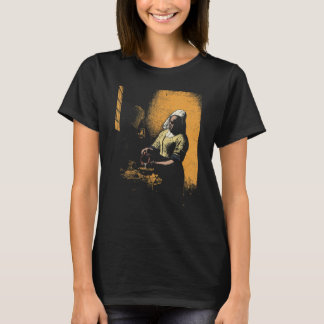 Vermeer The Milkmaid Pop 80s Pop Minimal Baroque A T-Shirt
