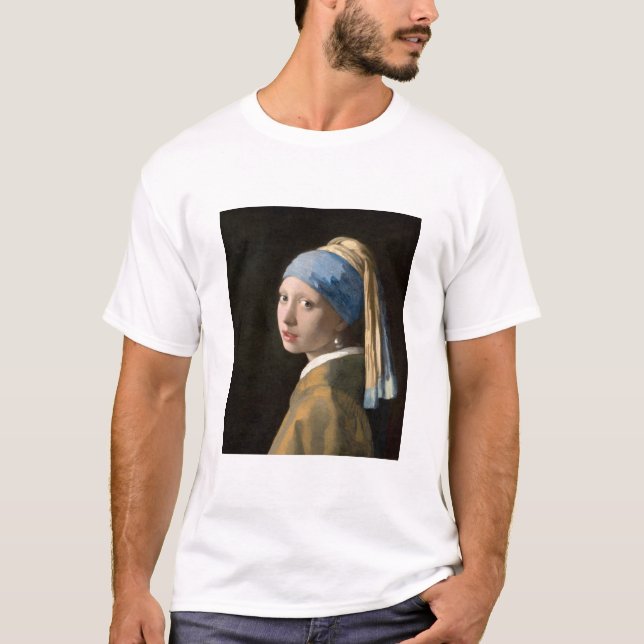 Vermeer's Girl with a Pearl Earring T-Shirt (Front)