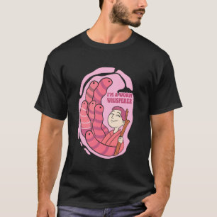 Vermiculture Gardening Composting Red Wiggler Worm T-Shirt