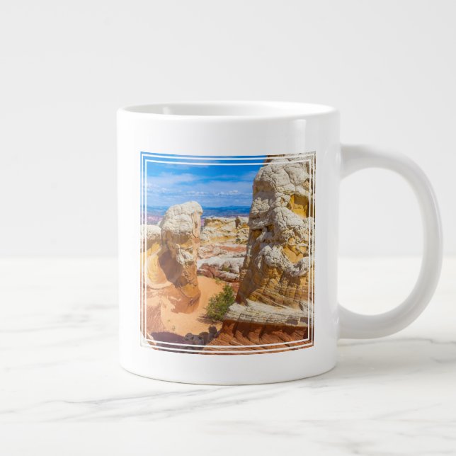 Vermilion Cliff Rock Formations Large Coffee Mug (Right)