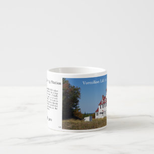 Vermilion Life Saving Station history espresso mug