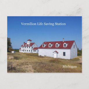 Vermilion Life Saving Station post card