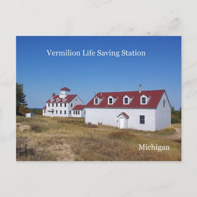 Vermilion Life Saving Station post card (Front)