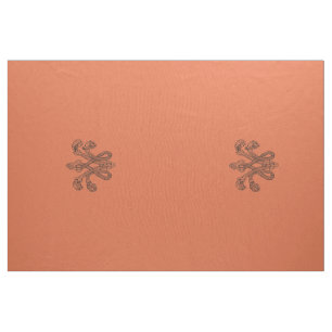 Vermilion Marie Antoinette initial upholstery Fabric