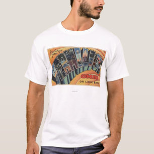 Vermilion, Ohio - Large Letter Scenes T-Shirt